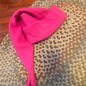 Most adorable warm fleece stocking hat for girls toddler and upward age 4 +